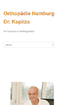 Mobile Screenshot of orthopaedie-hamburg-drkapitza.de