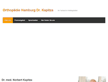 Tablet Screenshot of orthopaedie-hamburg-drkapitza.de